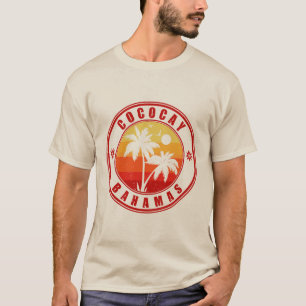 Coco Cay Bahamas Retro Sunset Souvenirs 60er T-Shirt