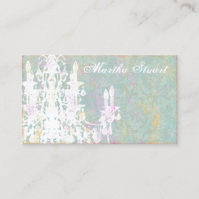 Coco Chandelier ~ ÄNDERUNG COLOR Business Cards Visitenkarte (Vorderseite)