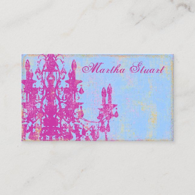 Coco Chandelier ~ ÄNDERUNG COLOR Business Cards Visitenkarte (Vorderseite)