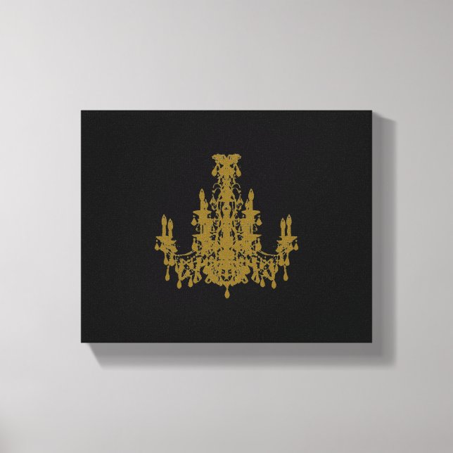 Coco Chandelier ~ Wrapped Canvas .75" Dick Leinwanddruck (Vorderseite)