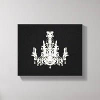 Coco Chandelier ~ Wrapped Canvas .75" Dick