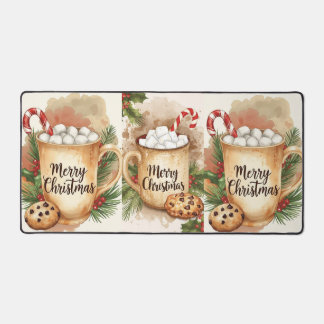 Coco chaud Noël joyeux houx cookie festif