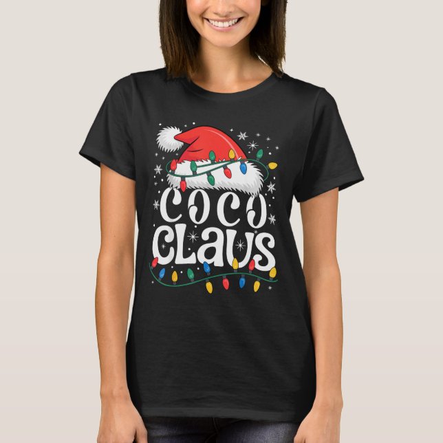 Coco Claus Funny Xmas Christmas Grandma Holiday St T-Shirt (Vorderseite)