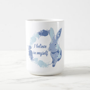 Coco das Kaninchen Sticker „Ich glaube an mich“ Bl Kaffeetasse