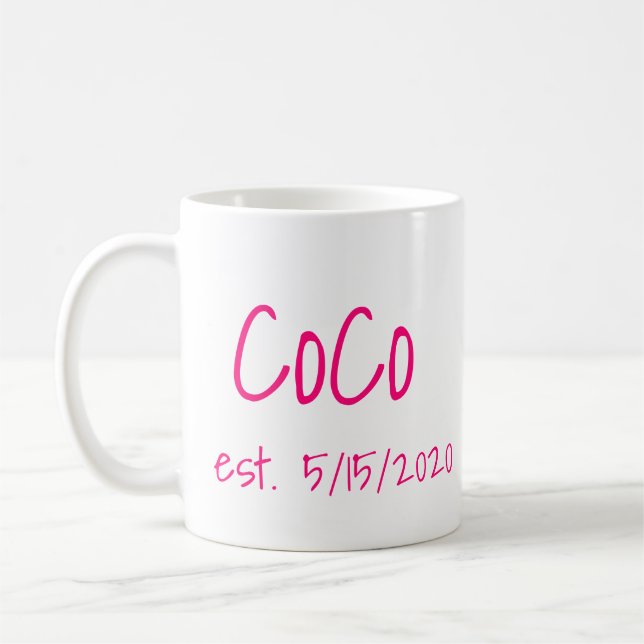 CoCo etablierte Tasse des Kaffeedatums (Links)