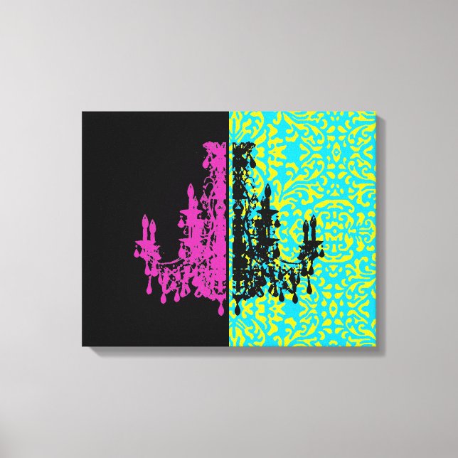 Coco Kronleuchter ~ Wrapped Canvas .75" Dick Leinwanddruck (Vorderseite)