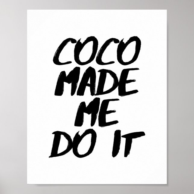 Coco machte mich zum Design Poster (Vorne)