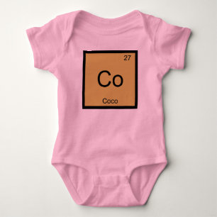 Coco-Name Chemistry Element Periodische Tabelle Baby Strampler