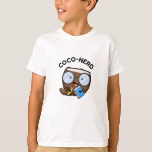 Coco-Nerd Funny Fruit Coconut Pun T-Shirt