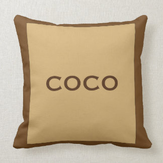 Coco-Pekannuss-Kissen Kissen