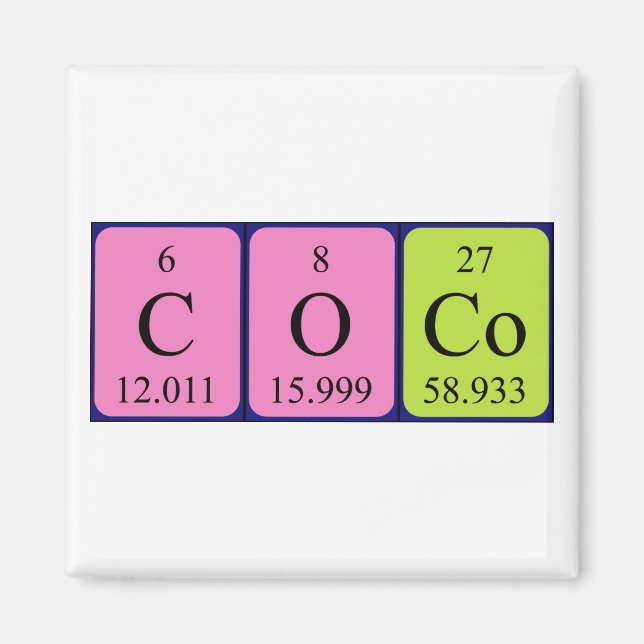 Coco-Periodenmagnet Magnet (Vorne)