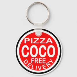 Coco Pizza Delivery Schlüsselanhänger
