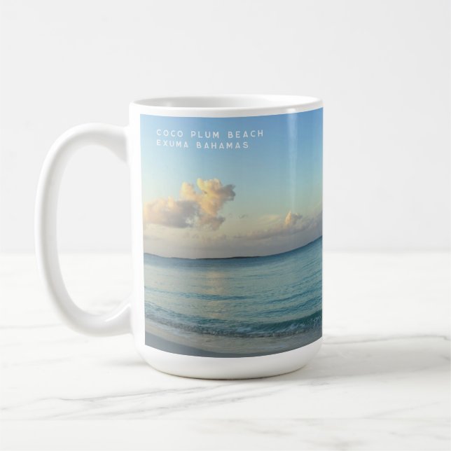 Coco Plum Beach Exuma Bahamas Kaffeetasse (Links)