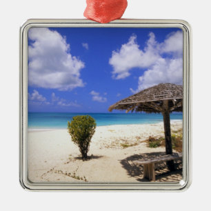 Coco Point Strand, Barbuda, Antigua Ornament Aus Metall