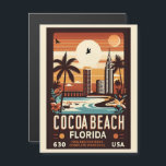 Cocoa Beach City Florida Küstenlinie Geschenke Magnetkarte<br><div class="desc">Entdecken Sie Cocoa Beach, eingebettet an der atemberaubenden Küste Floridas. Mit seinen unberührten Sandstränden und dem kristallklaren Wasser bietet das Cocoa Beach die ideale Kulisse für Ihre personalisierten Produkte. Lass deine Kreativität, je mehr du dir Gegenstände anpasst, die von der Sonne inspiriert werden, surf und entspanntem Lebensstil dieser bezaubernden Stadt...</div>