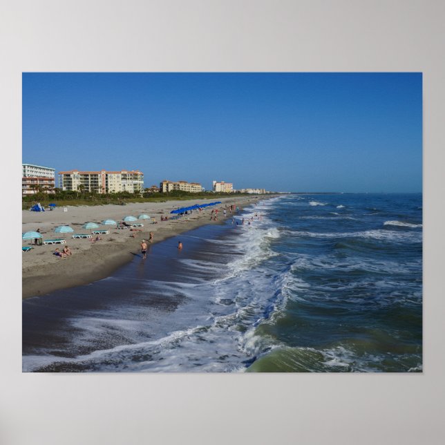 Cocoa Beach Coastline Poster (Vorne)