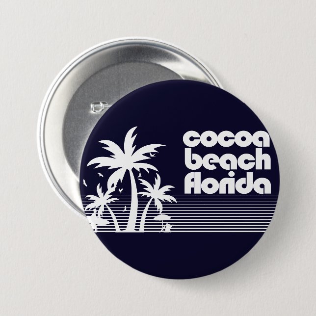 Cocoa Beach Florida Button (Vorne & Hinten)