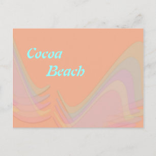 Cocoa Beach Florida Pastel Wings Postkarte