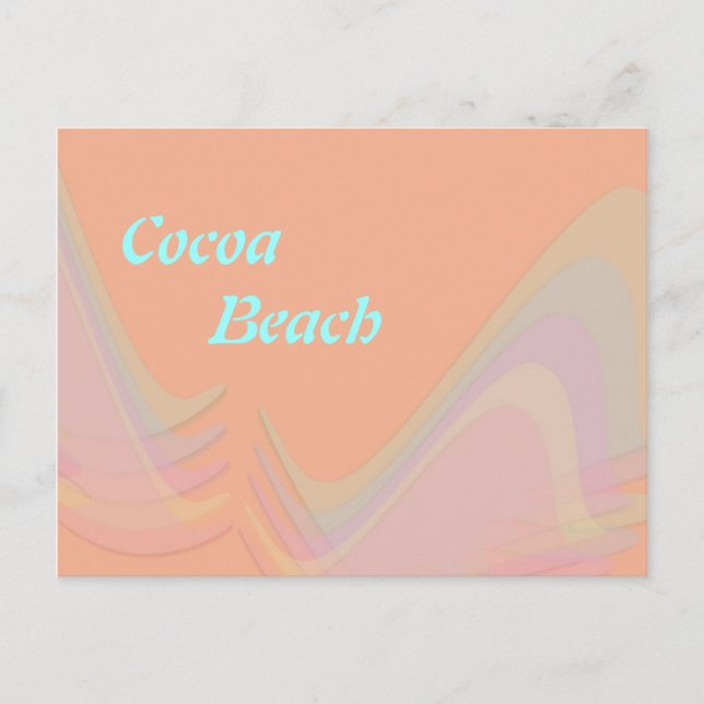 Cocoa Beach Florida Pastel Wings Postkarte (Vorderseite)