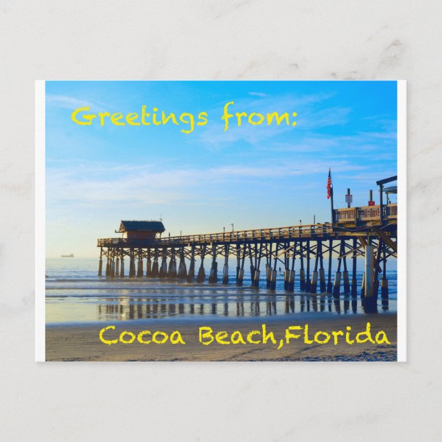 Cocoa Beach Florida Postkarte (Vorderseite)