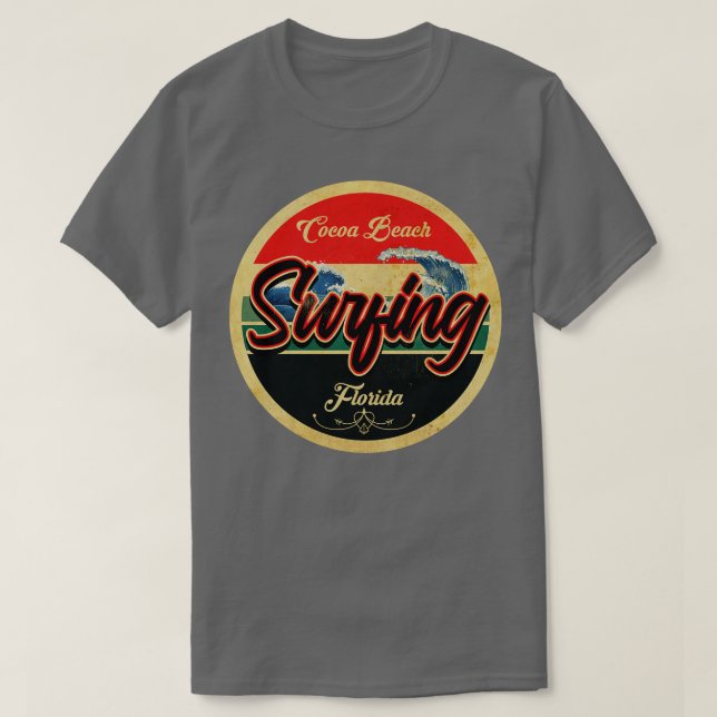 Cocoa Beach Florida Surf T-Shirt (Design vorne)