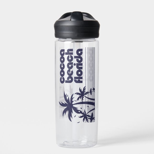 Cocoa Beach Florida Trinkflasche (Vorderseite)
