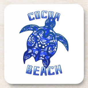 Cocoa Beach Florida Vacation Tribal Turtle Getränkeuntersetzer