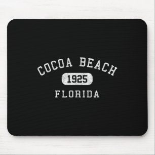 Cocoa Beach Florida Varsity Arted Text Mens Women Mousepad