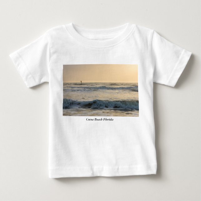 Cocoa Beach Paddleboarding Baby T-shirt (Vorderseite)