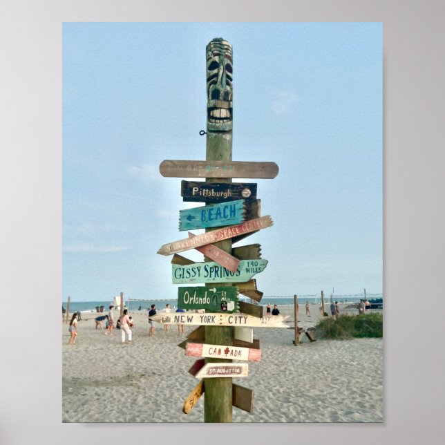 Cocoa Beach Pier Fotografie Poster (Vorne)