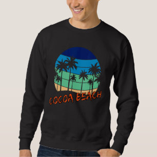 Cocoa Beach Retro Vintages Sunset Beach Design Sweatshirt