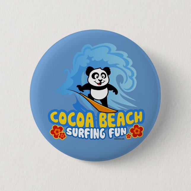 Cocoa Beach Surfspass Button (Vorderseite)