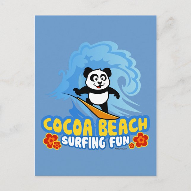 Cocoa Beach Surfspass Postkarte (Vorderseite)