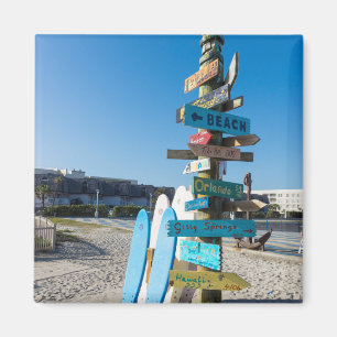 Cocoa Beach Tiki Totem Magnet