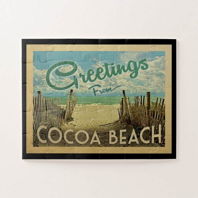 Cocoa Beach Vintage Reisen (Horizontal)