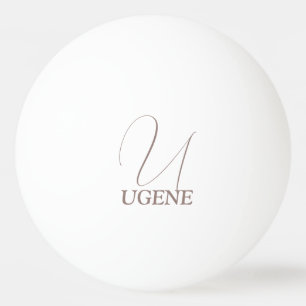 Cocoa-Braun monogrammiert Tischtennisball