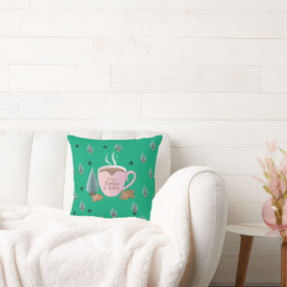 Cocoa, Cookies & Calm – Pastel Christmas CoT-Shirt Kissen