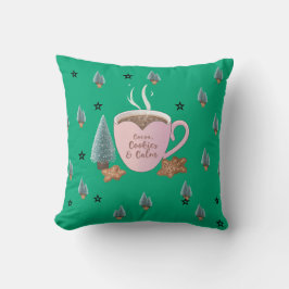 Cocoa, Cookies & Calm – Pastel Christmas CoT-Shirt Kissen