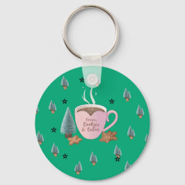 Cocoa, Cookies & Calm – Pastel Christmas CoT-Shirt Schlüsselanhänger