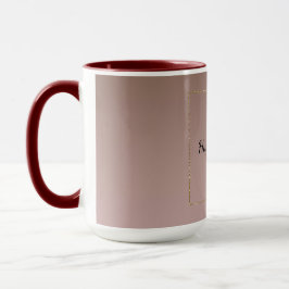 Cocoa Cream Brown Ombre Gold Glitzer Herz Tasse