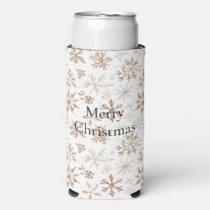 Cocoa Cream Weiße Schneeflocken Weihnachten Selters Dosenkühler