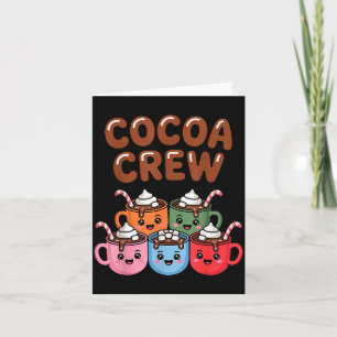 Cocoa Crew Süße Weihnachts-Heiße Schokolade Passen Karte