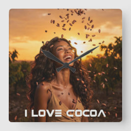 COCOA - IVORY COAST QUADRATISCHE WANDUHR