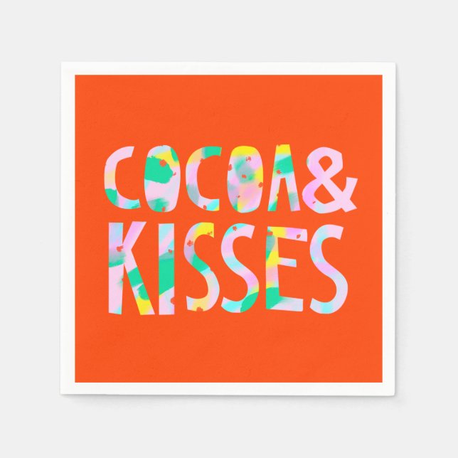 Cocoa & Kisses Serviette (Vorderseite)
