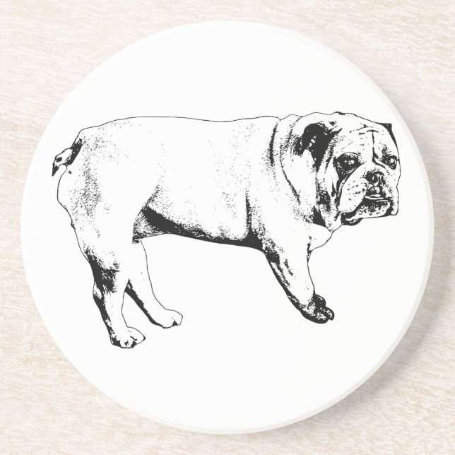 Cocoa Night Bulldog Untersetzer (Vorne)