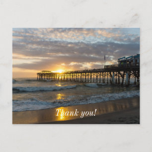 Cocoa Pier 1. Sonnenaufgang 2017 Postkarte
