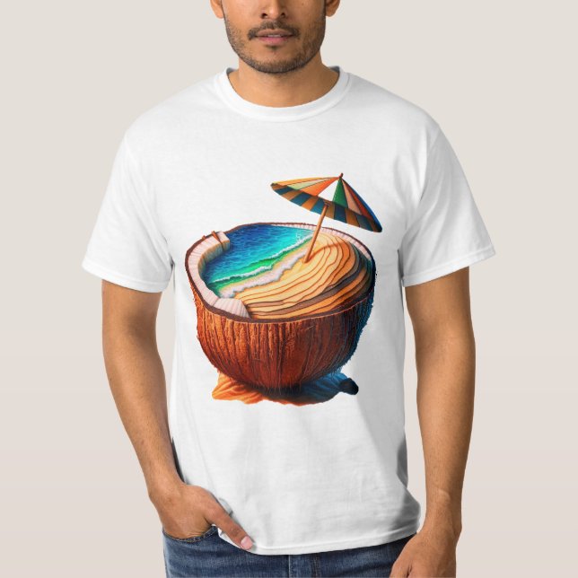 Cocoanut-Strand T-Shirt (Vorderseite)