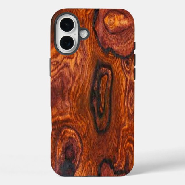 Cocobolo (Holz) Endlich iPhone 5 Fall iPhone 16 Plus Hülle (Rückseite)