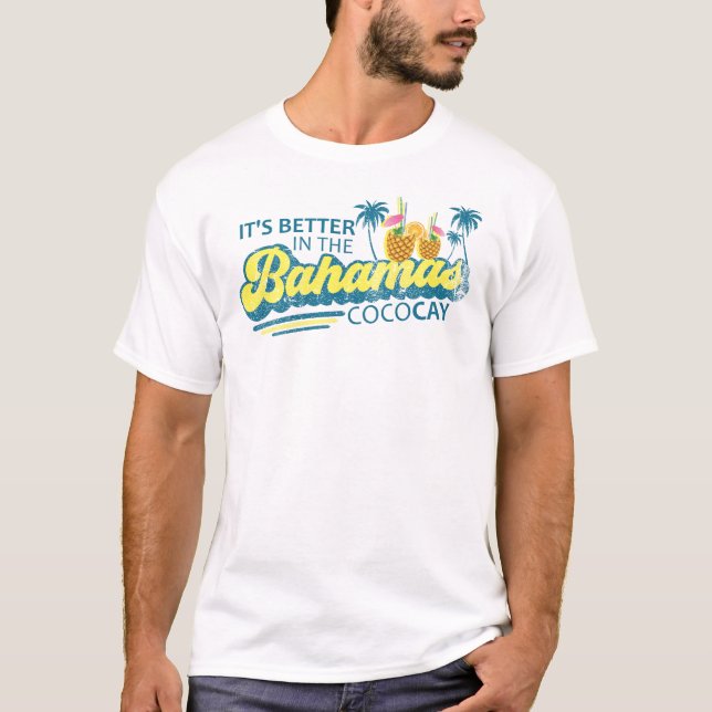 CocoCay Bahamas Urlaub Bahamas Kreuzfahrt T-Shirt (Vorderseite)