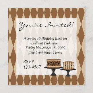 Cocolate Cakes Einladung